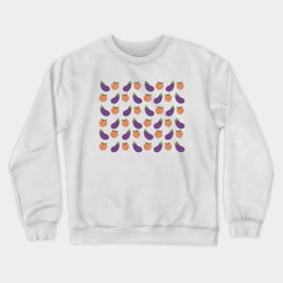 Eggplant and Peach Crewneck Sweatshirt